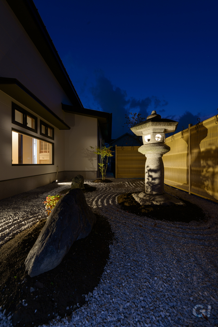 和風住宅の優雅な気分になる美しい日本庭園がある暮らし