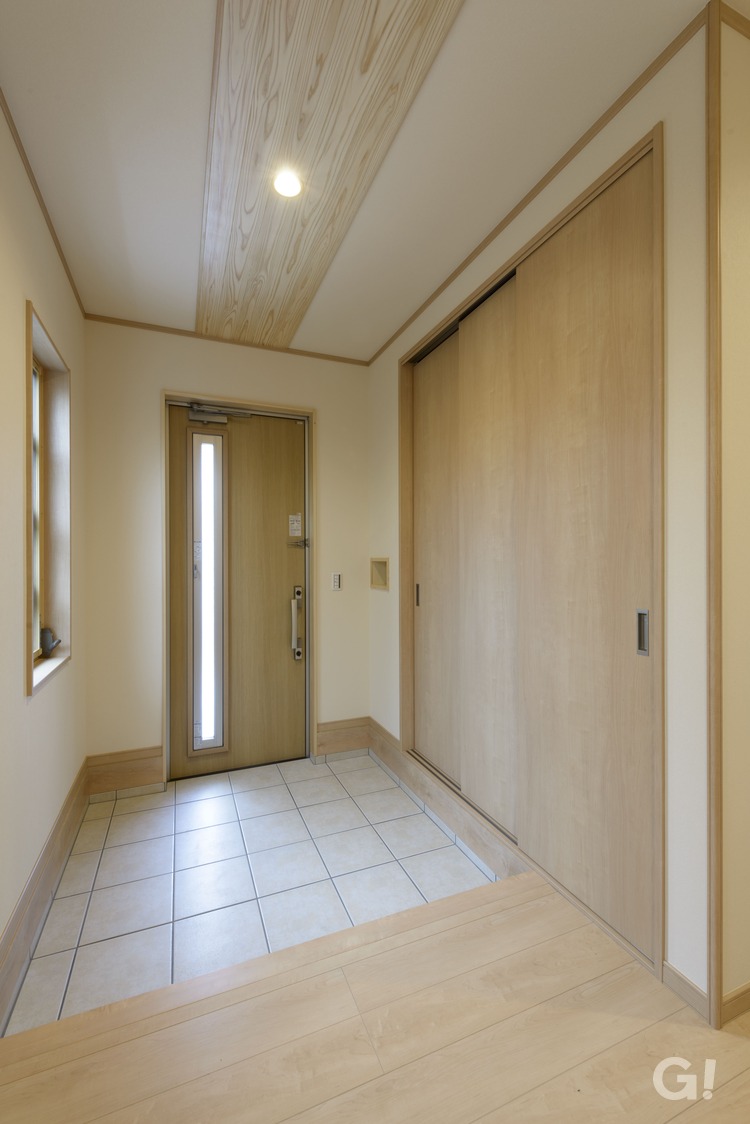シンプルな玄関は埼玉県川越市の三幸住宅まで！