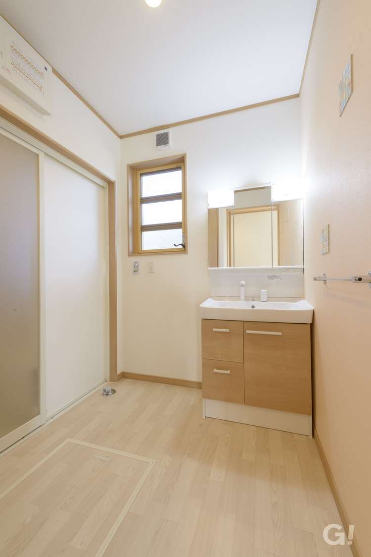 シンプルな洗面所は埼玉県川越市の三幸住宅まで！