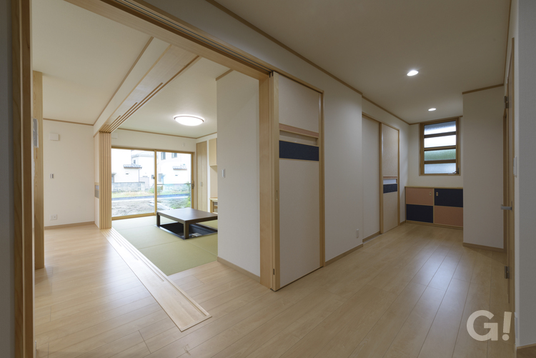 シンプルな廊下は埼玉県川越市の三幸住宅まで！