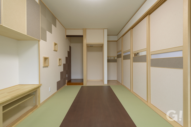 デザインにこだわった和風住宅の落ち着いた和室