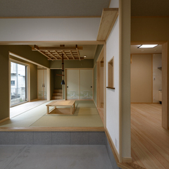 土間から繋がる開放感あふれる快適な和風住宅
