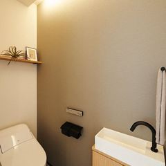 クールで洗練された印象のトイレ