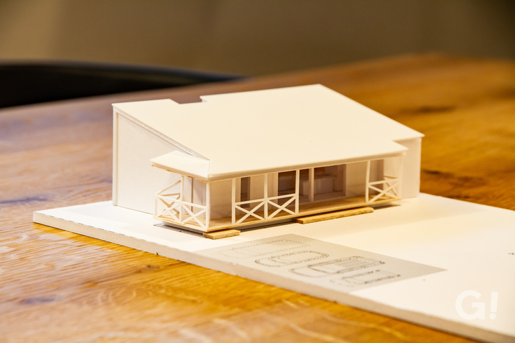 平屋×カルフォルニアスタイルの家/福島県須賀川市/DELiGHT HOME/模型