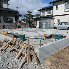 住宅を支える基礎の様子/福島県郡山市安積町/DELiGHT HOME/安積モデルハウス