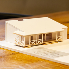平屋×カルフォルニアスタイルの家/福島県須賀川市/DELiGHT HOME/模型