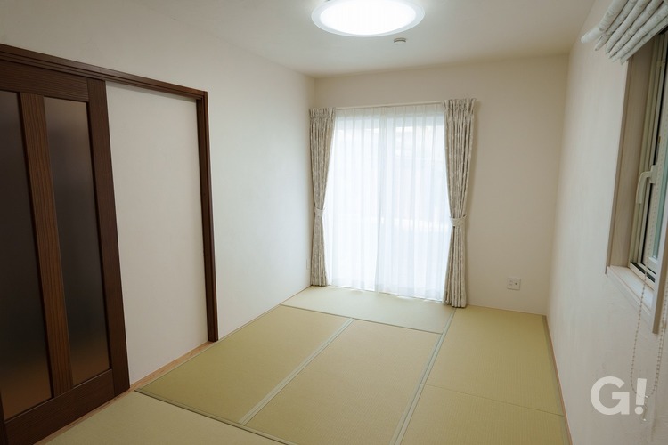 間口6ｍ　30坪　２階建ての家の和室