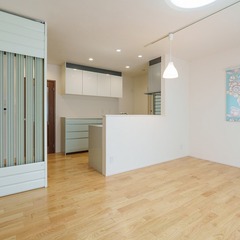 間口6ｍ　30坪　２階建ての家のリビング