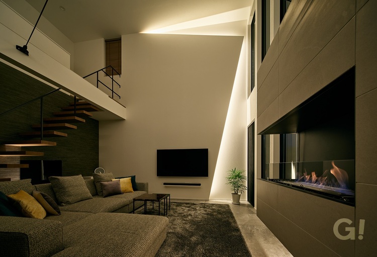 暖炉のある家／柏原市