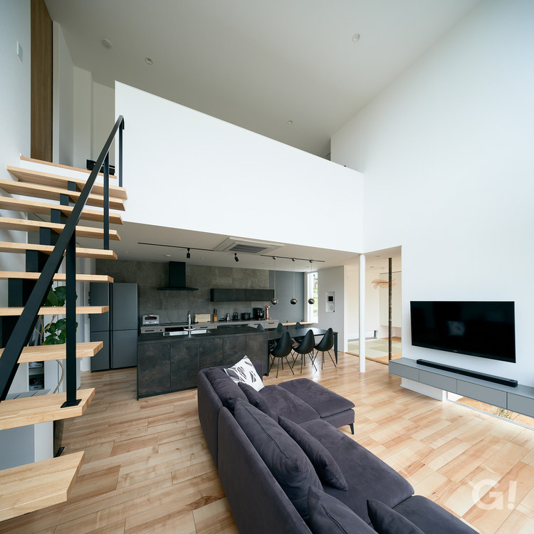 モダンな田舎の家　リビング