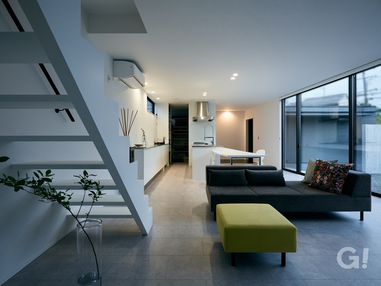 泉南のコートハウス　リビング