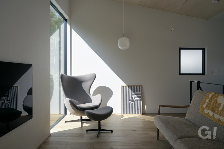 森の借景の家／豊中市　リビング・ダイニング