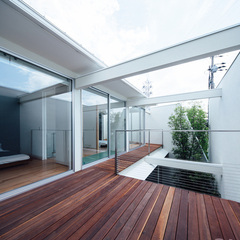 囲炉裏の住宅 ウッドデッキ