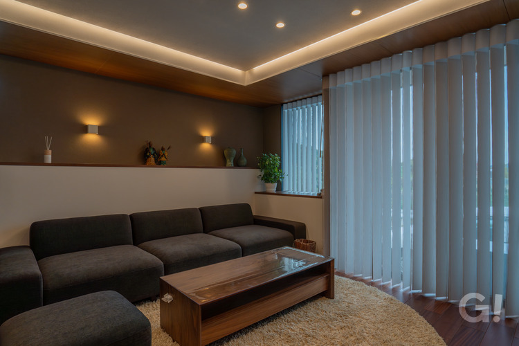 リビング　間接照明　