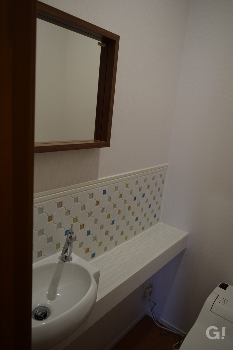 おしゃれなトイレの洗面スペース