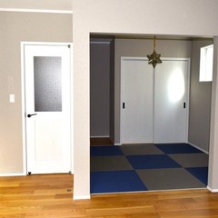 青い畳の和室