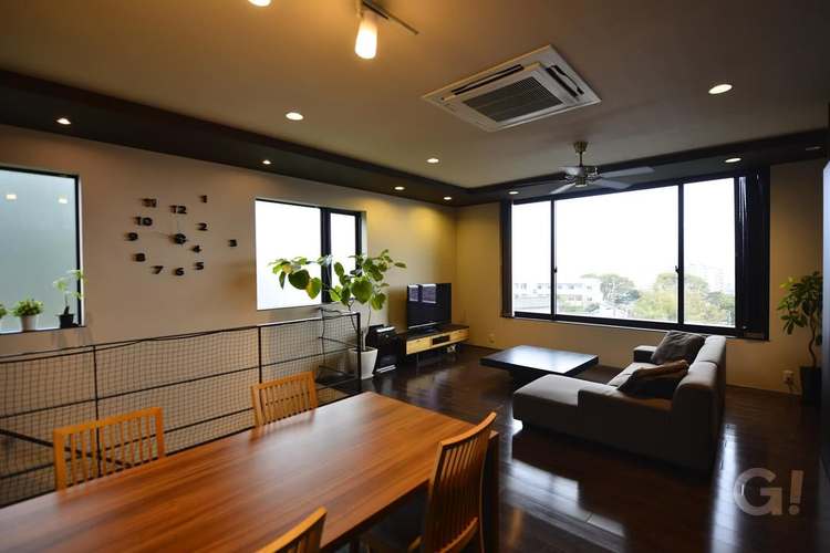 高台なのでLDKから景色が楽しめます