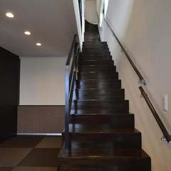 2層目、3層目の階まで上がる階段は直線で繋がっています。