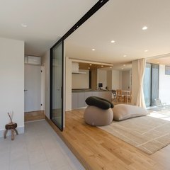 リビング土間のある平屋のお家