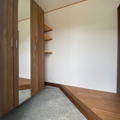 玄関土間　洗い出し