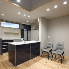 半オープンキッチン