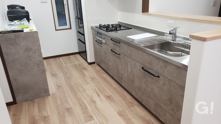  減築リノベーションで生まれ変わった住宅！　キッチン。