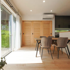 親子3人で借景を楽しむ32坪のお家