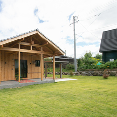 自然素材で造る平屋建て
