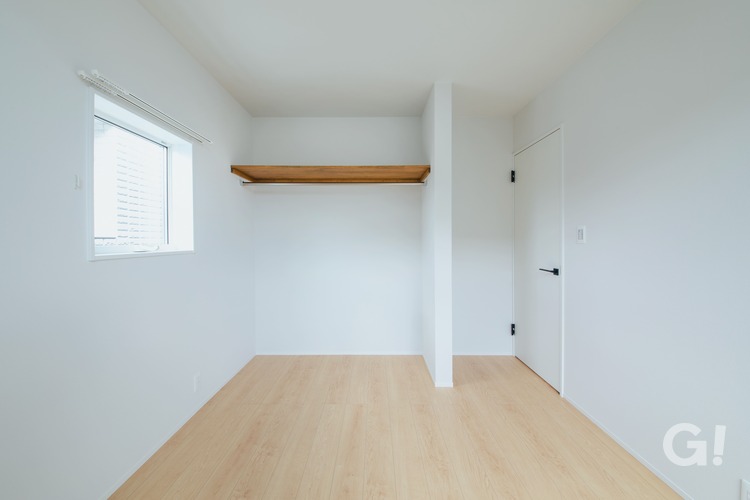 6畳の子ども部屋は収納扉をつけずに広さを演出