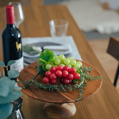 ナチュラルな雰囲気のキッチンに面した造作カウンター