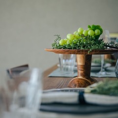 造作カウンターでカフェのように過ごす時間