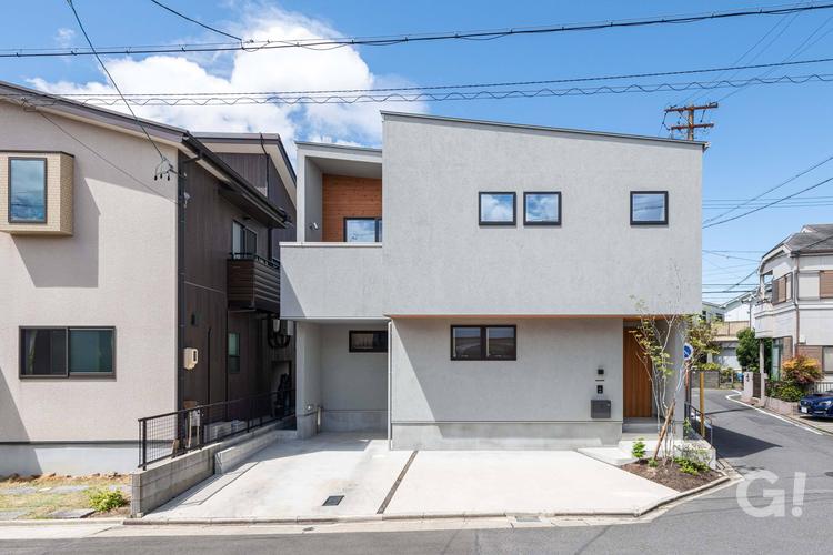 市街地に建つ自然素材の家