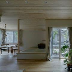 落ち着きのある平屋の空間