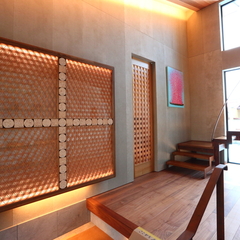 組子のある玄関