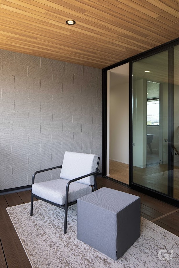 内と外が繋がるバルコニー