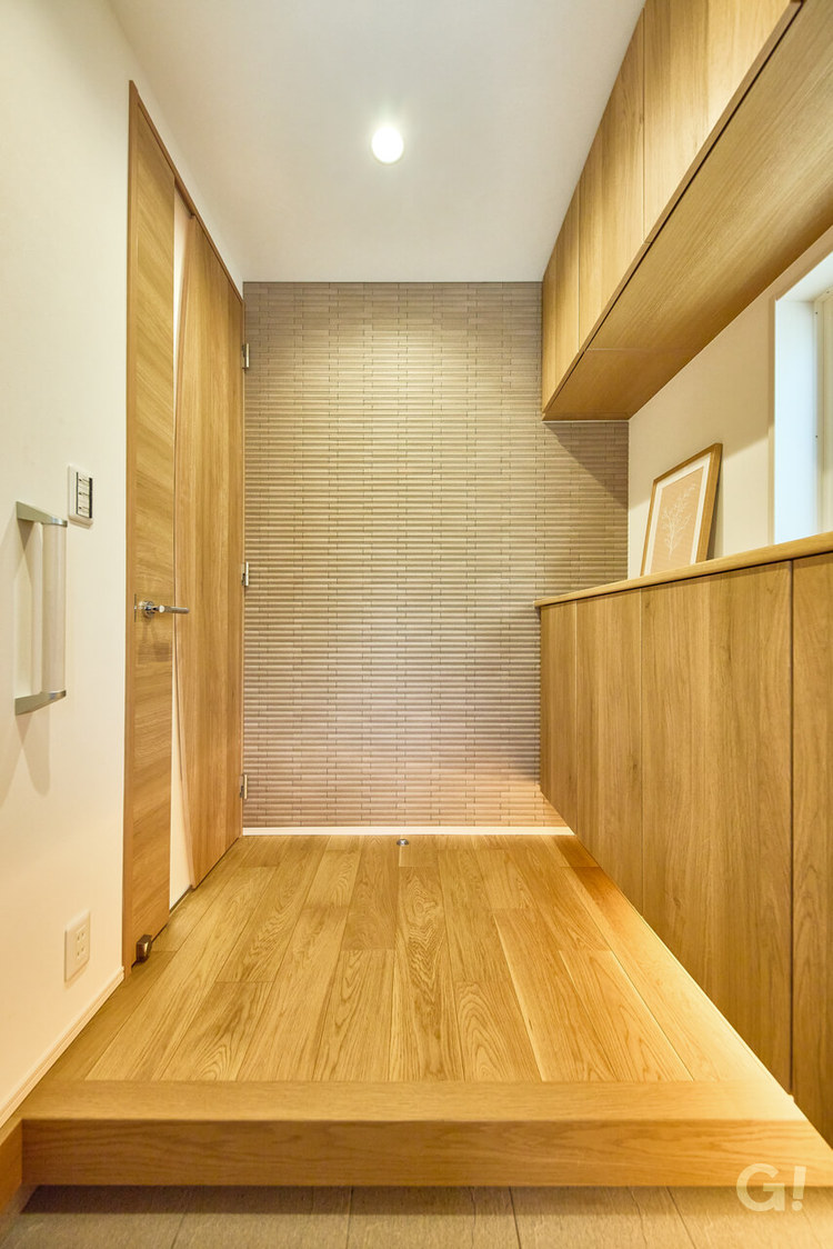 広々玄関が特徴的なお家