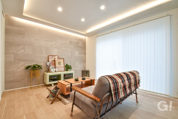 家族のふれあいを深めるリビング階段の家