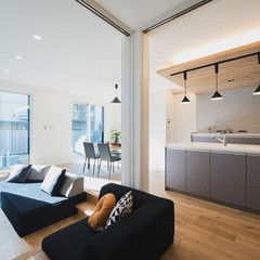 間接照明のあるLDK