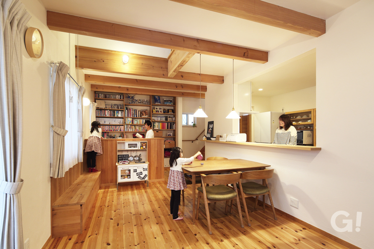 ライブラリーのあるワクワクする家