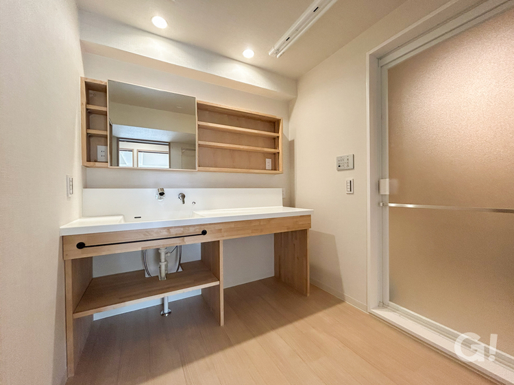 自然素材を使ったマンションリノベーションの写真
