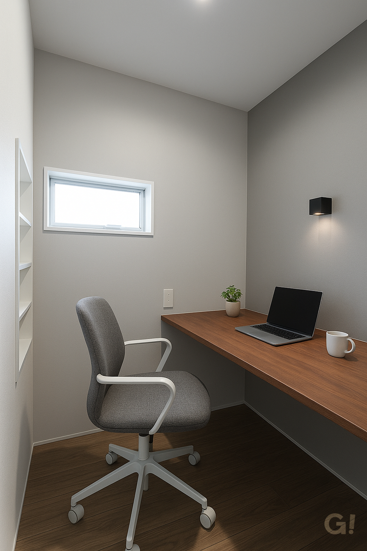 暮らしに寄り添う寝室横の書斎