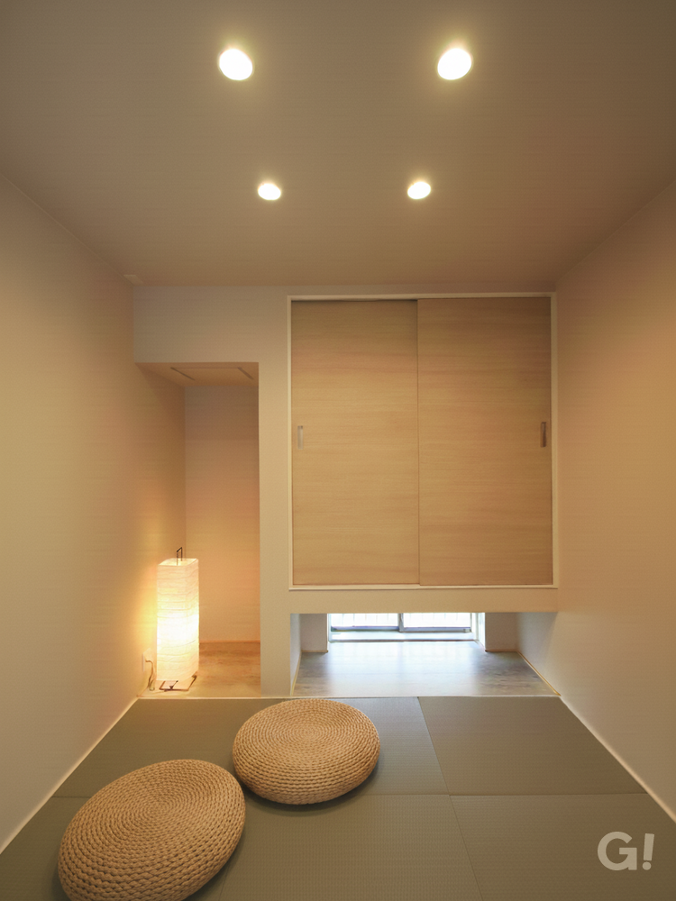 家族と愛犬がくつろぐ和室