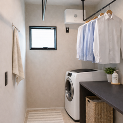 洗濯動線を整えたランドリールーム