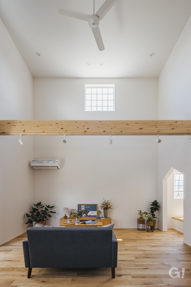  【規格住宅】こだわりいっぱい、夢いっぱい、明るく開放感のある家【リビング】