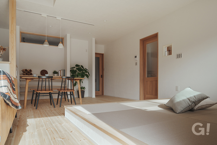 【フリー設計】木のぬくもりと遊び心のある家　【小上がり】