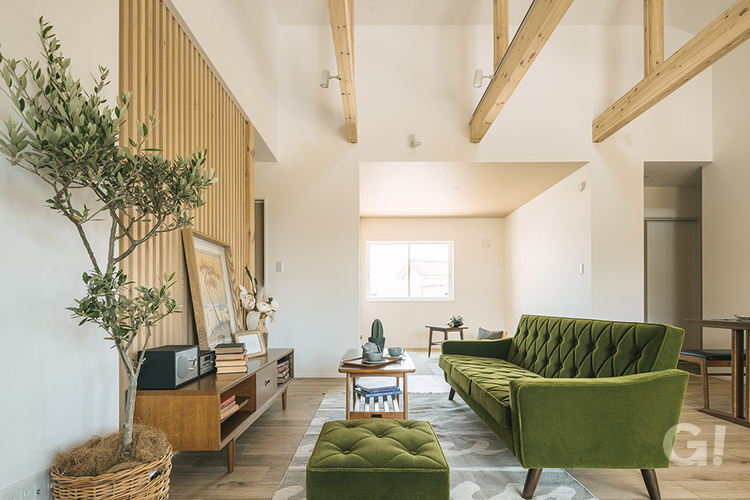 【規格住宅】和モダンな家【リビング】