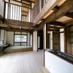 注文住宅ZEH住宅プランならではの大きな吹抜け