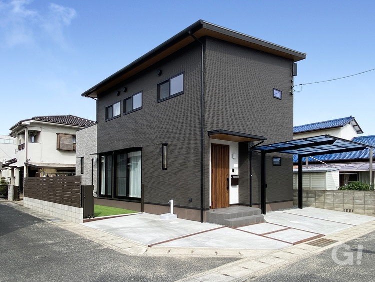 グレーとブラックのモダンスタイル
